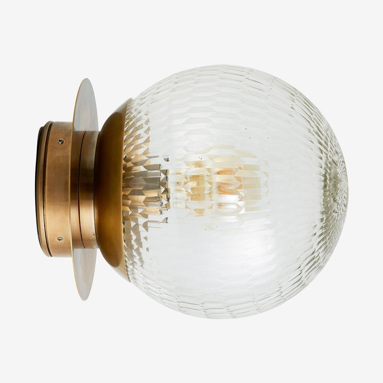 ZEUS vegglampe / utendørs lampe - ø21,5 cm - gull finish Nordal WALL LAMPS