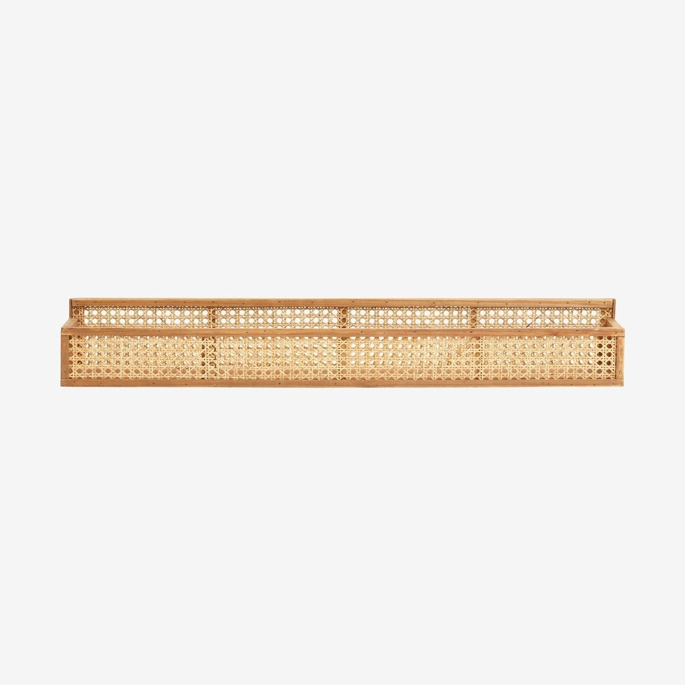 SHELFI hylle i rattan med flet - l91 cm - natur Nordal SHELVES