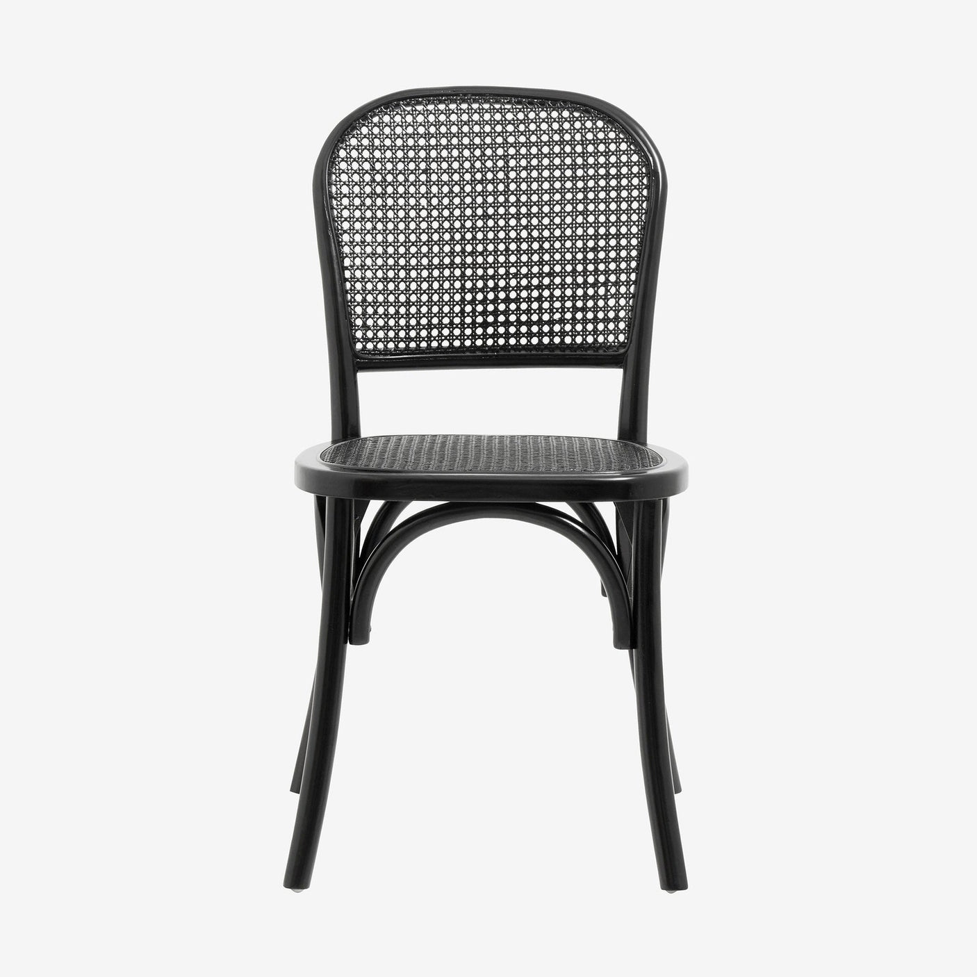 WICKY spisebordstol med flet - svart Nordal CHAIRS+ARM