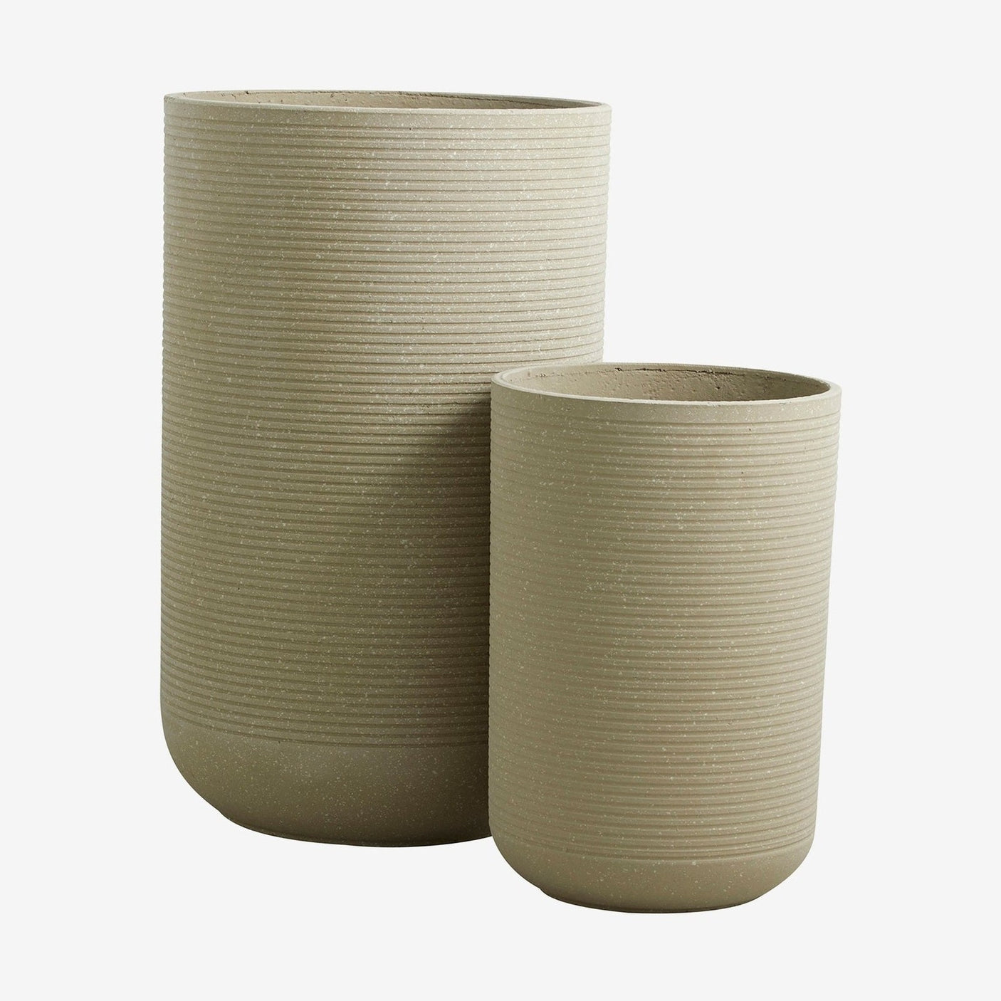 GRANITO urtepotter - 2 stykker - h60/40 cm - krem Nordal GARDEN POT