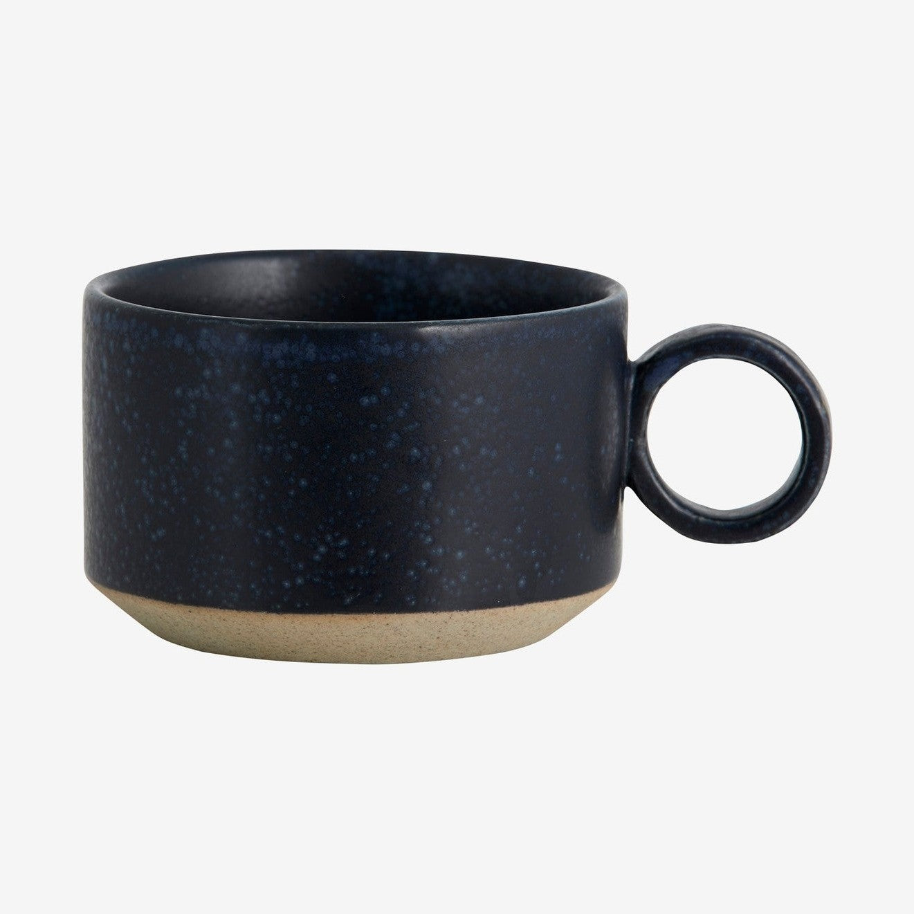 GRAINY keramisk tekopp m/hank - h5,5 cm - mørkblå Nordal TABLEWARE
