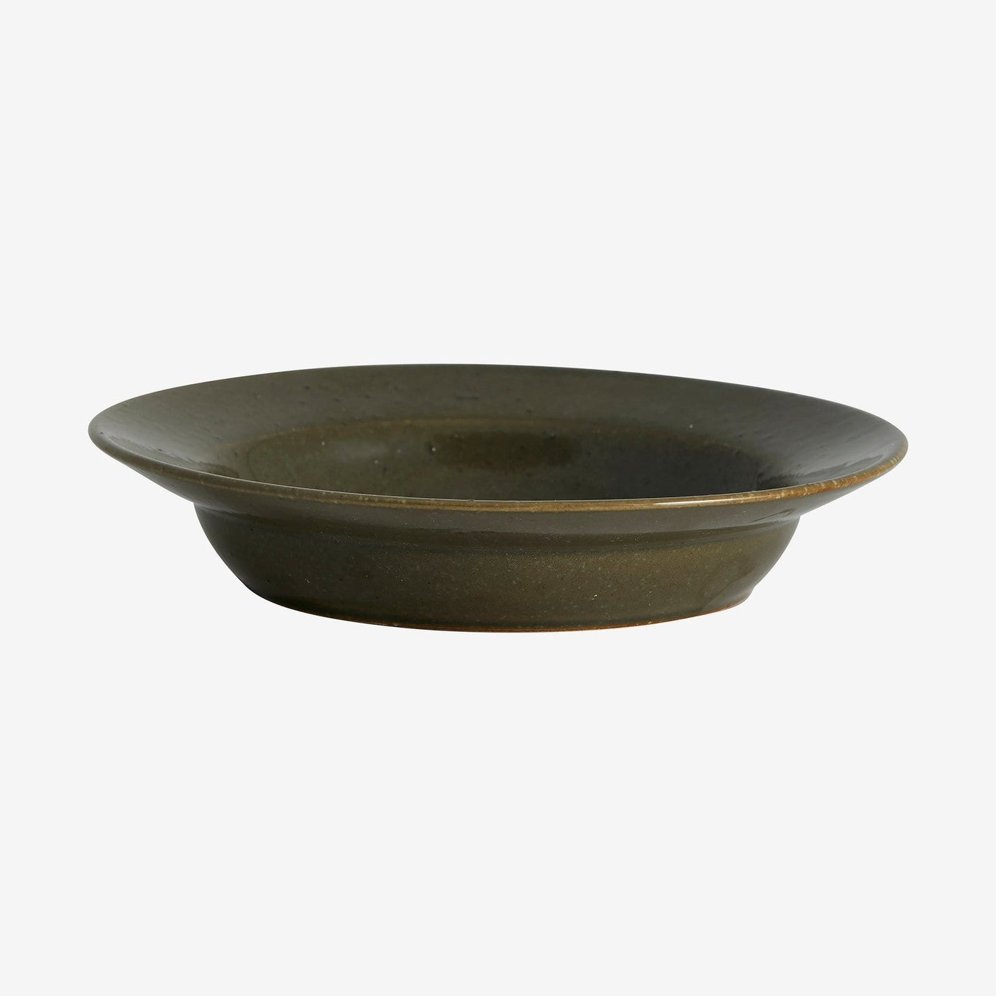 GRAWA dyp tallerken - ø21 cm - mørk grønn Nordal TABLEWARE