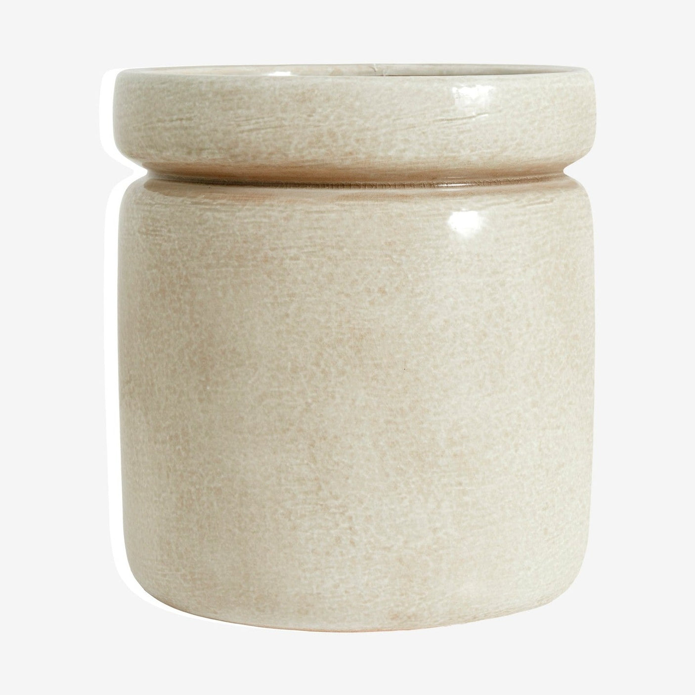 ISA potter i keramikk - ø25 cm - sand Nordal INDOOR POT