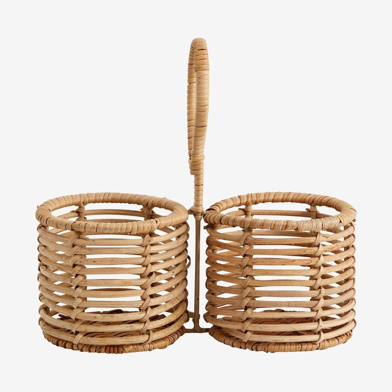 ZADAR fletningskurv i rattan - ø10 cm - natur Nordal STORAGE