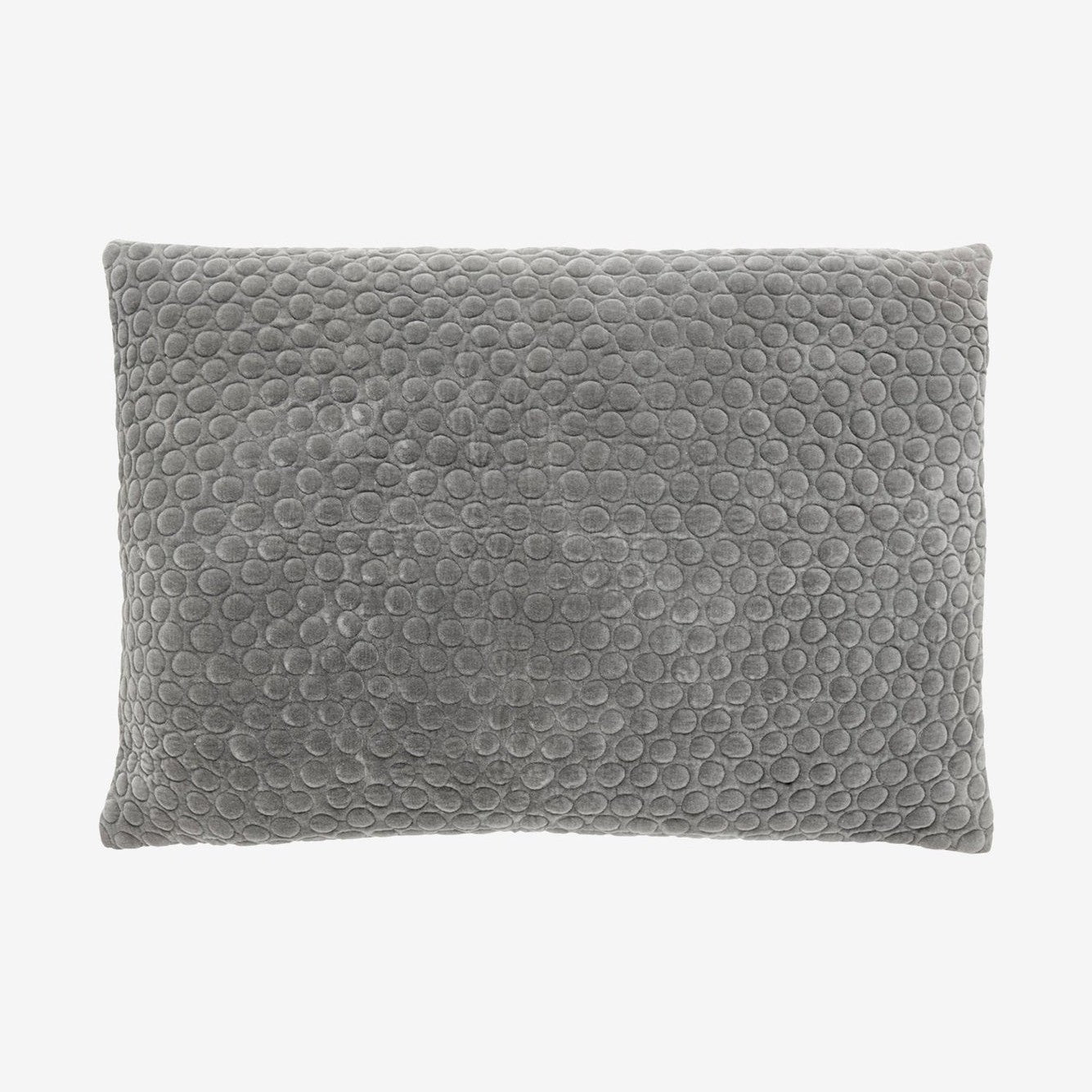 MIZAR-pustelager i velour m/kretser - 50x70 - grå Nordal PILLOWS