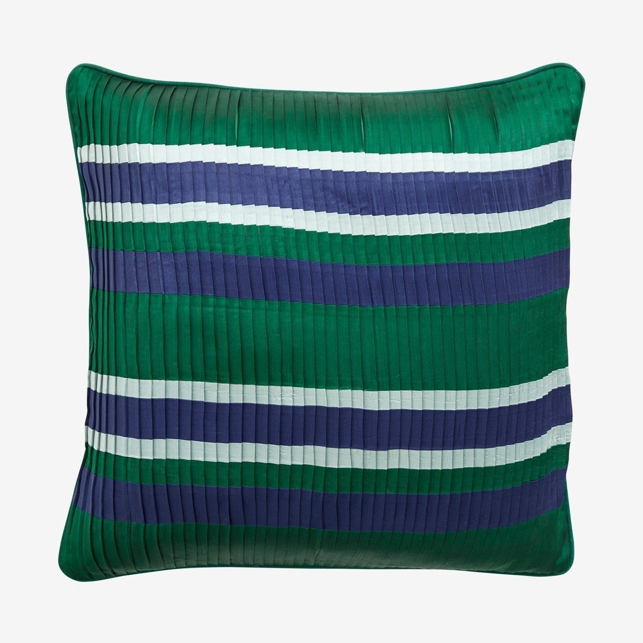 Plisset pute - 50x50 - mørkgrønn/navy Nordal PILLOWS