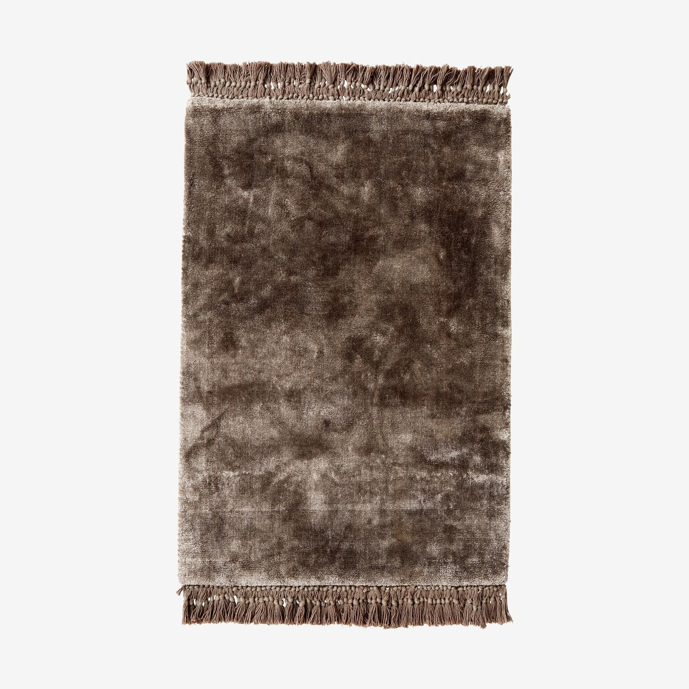 NOBLE tepper med frynser, 160x240 - varmgrå Nordal CARPETS