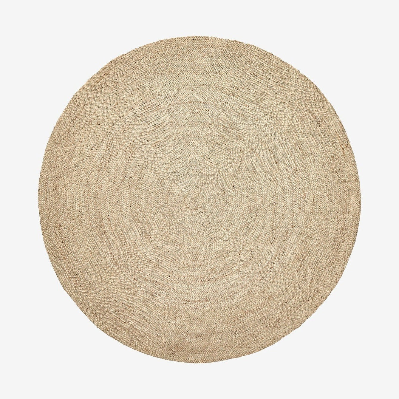 Rund teppe i jute, Ø150 cm - natur Nordal CARPETS