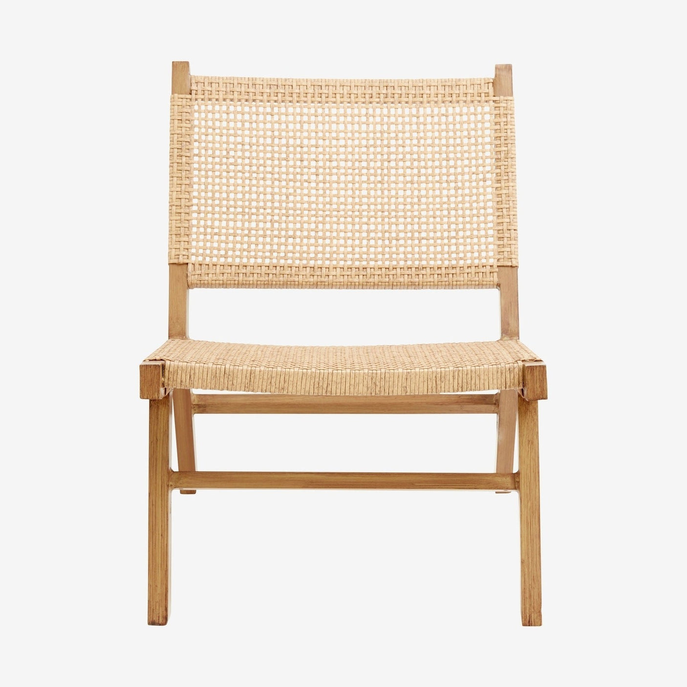 VASAI lounge hagestol i flettet polyrattan - natur Nordal GARDEN FUR