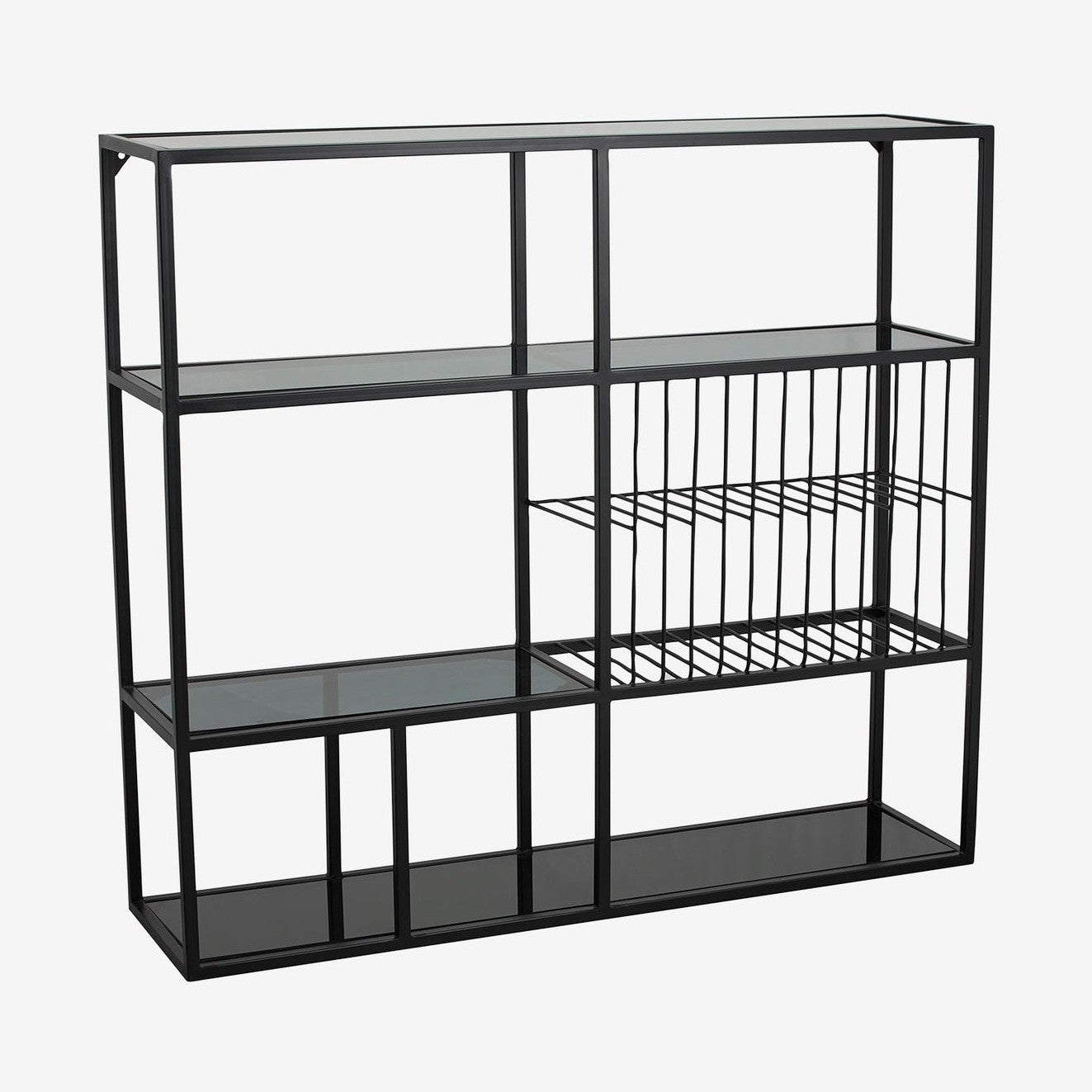 RUR kjøkkenhylle i jern - 100x90 cm - sort Nordal SHELVES