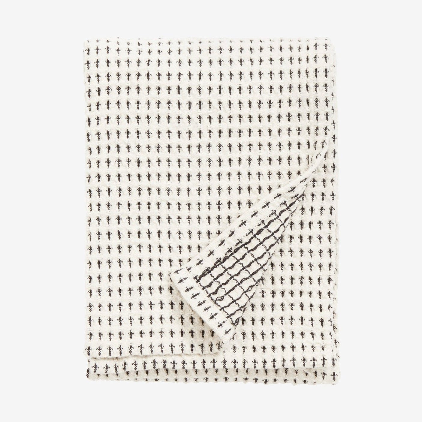 Waffelkjøtt - rå hvit/sort Nordal KITCHENTEX