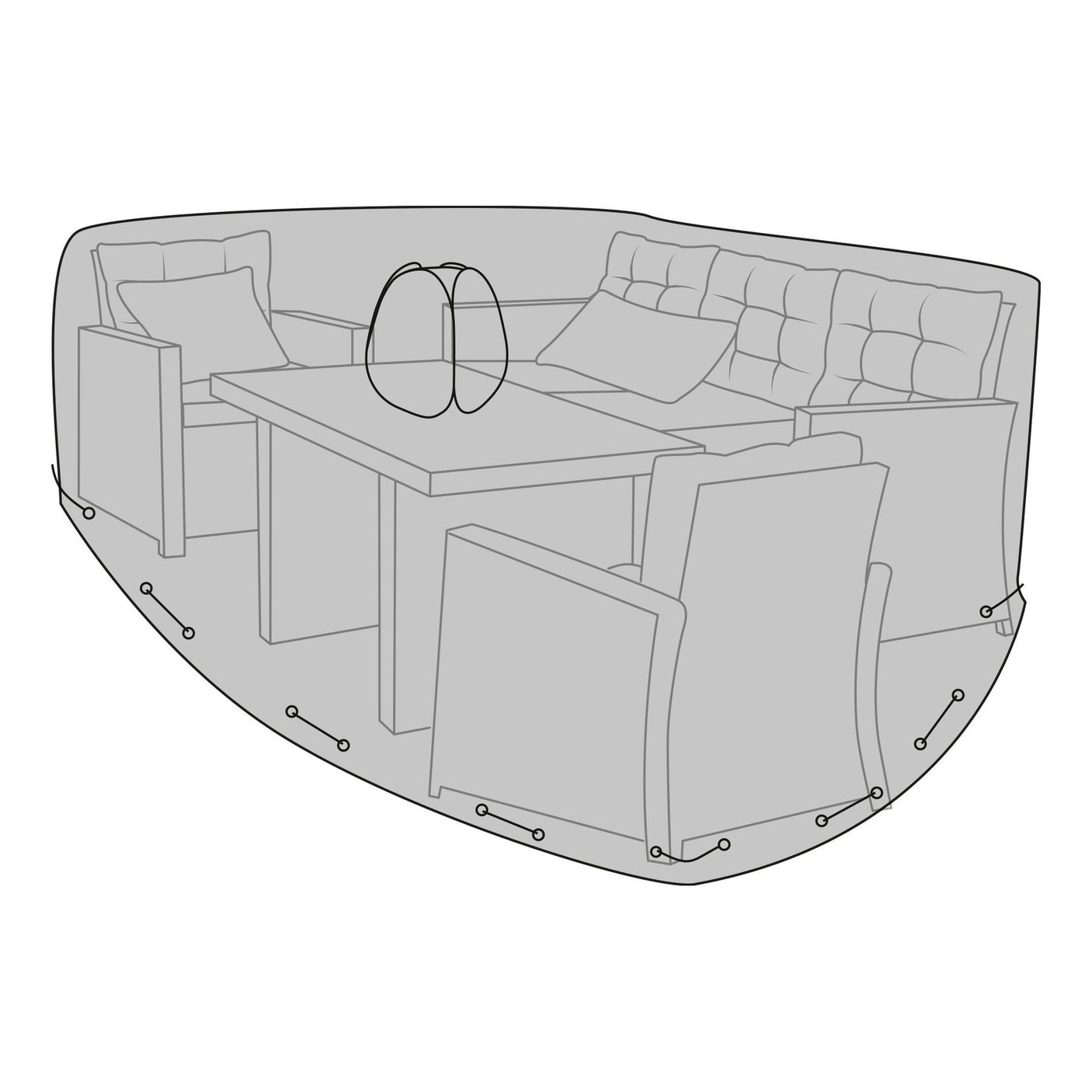 Luksus Overtrekk til sofalounge House Nordic Møbeltrekk