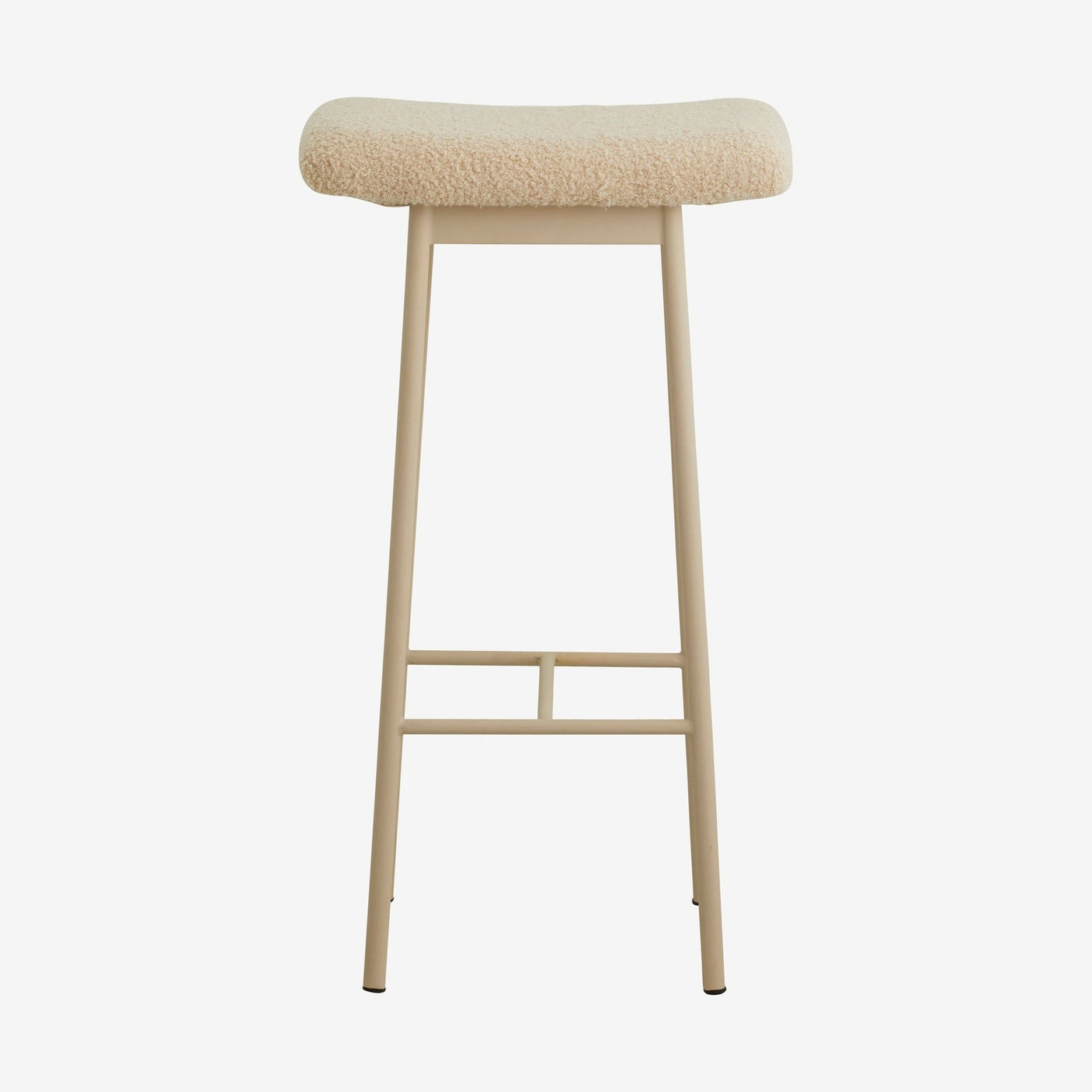 ZALA barstol med imitert lammekjøtt - beige Nordal STOOLS