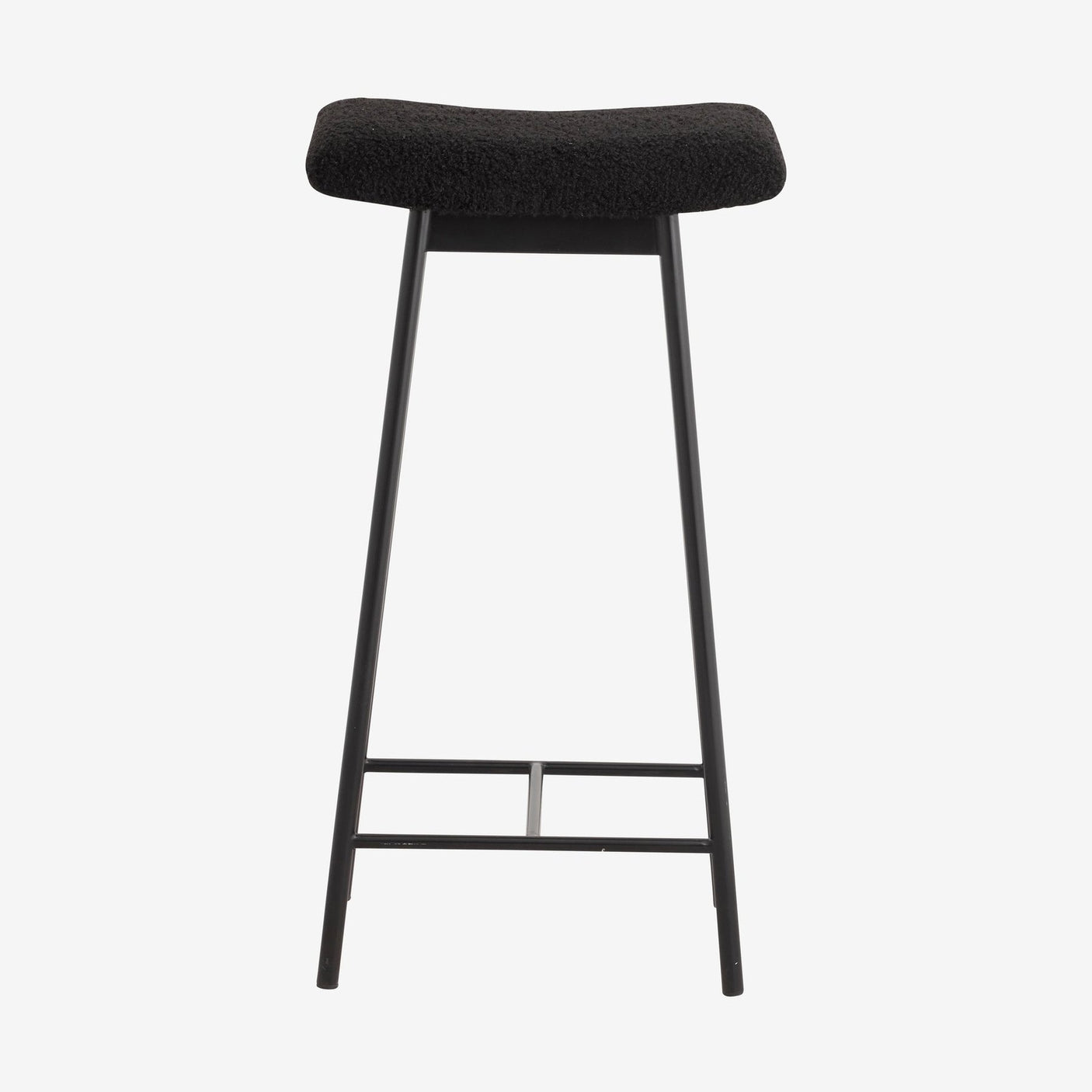 ZALA barstol med imitert lammekjøtt - svart Nordal STOOLS