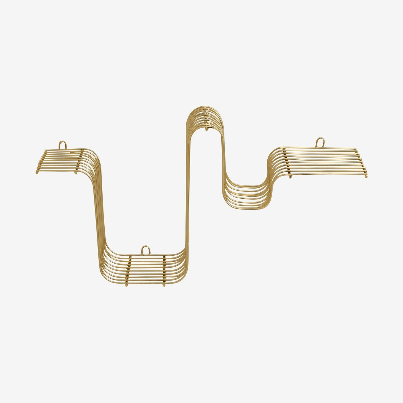 Brava hylle - messing Nordal SHELVES