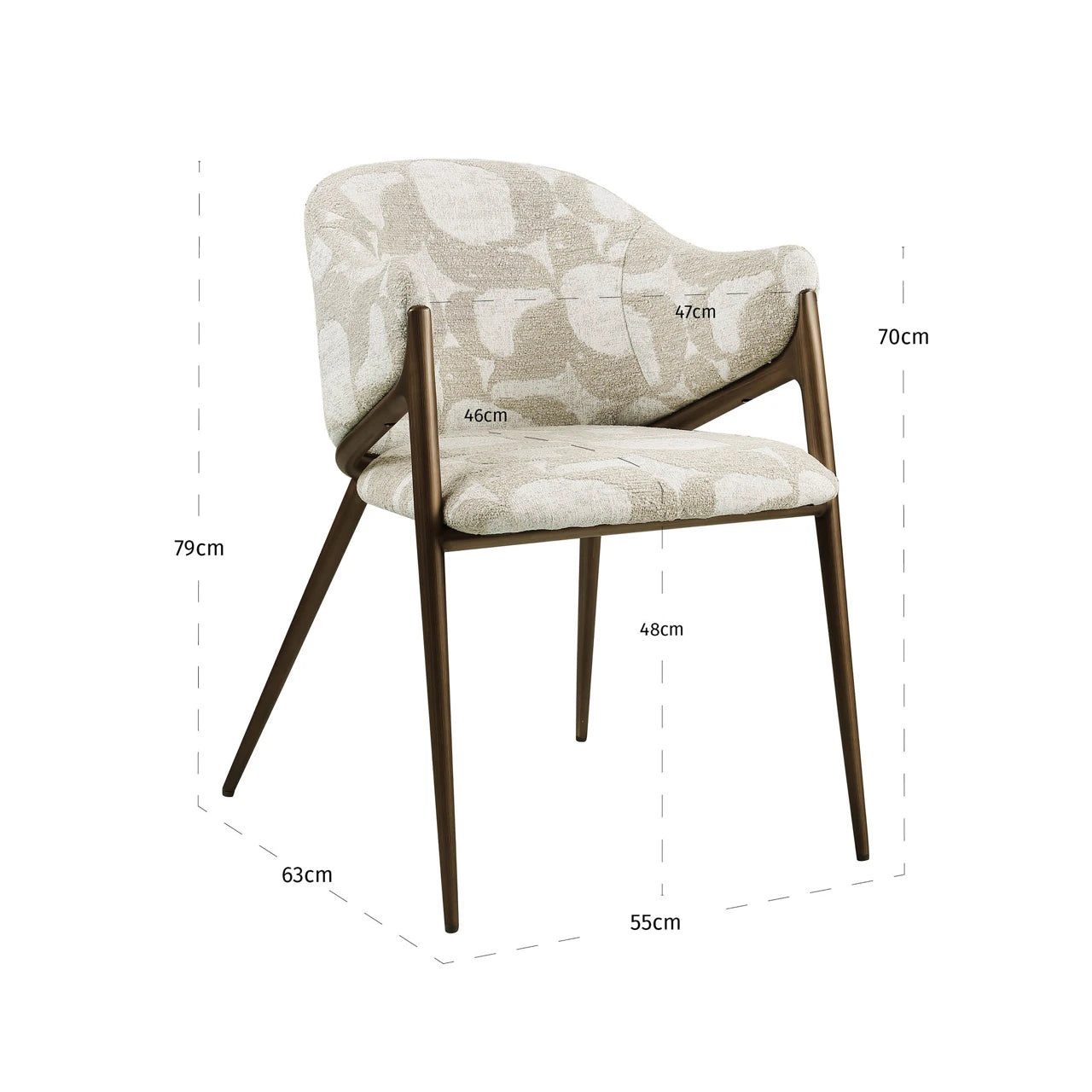 Spisestol Gwen natur oase Richmond Interiors Spisestol