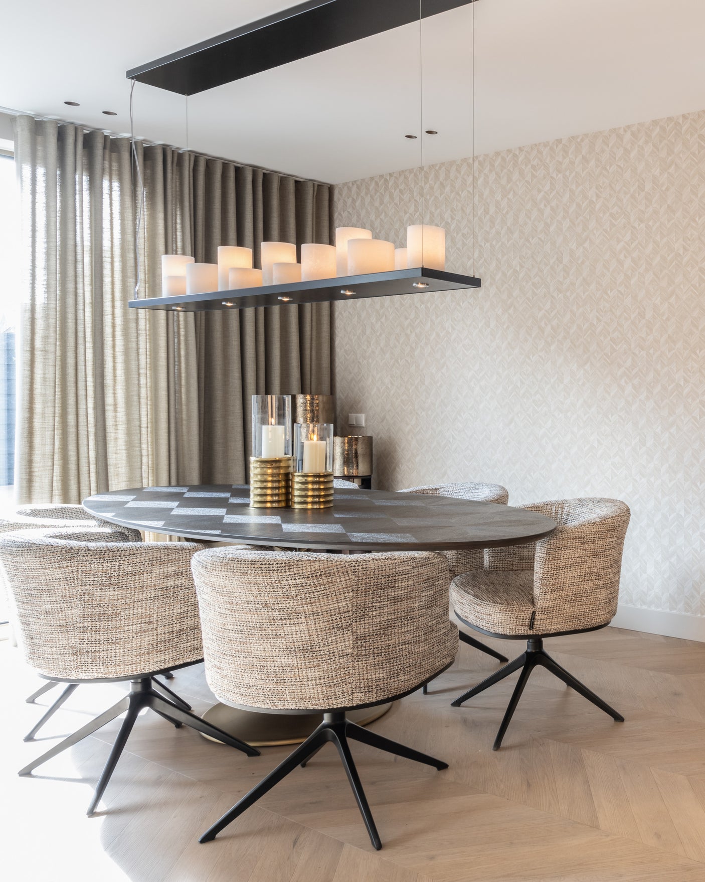Orkanlys Dane stort Richmond Interiors Lanterne og lysglass