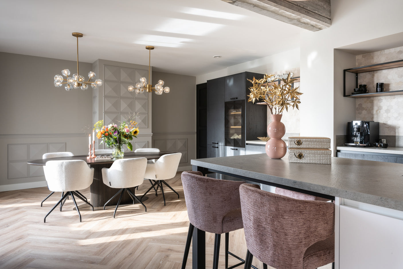Oppbevaringsboks Trace gull liten Richmond Interiors Oppbevaring