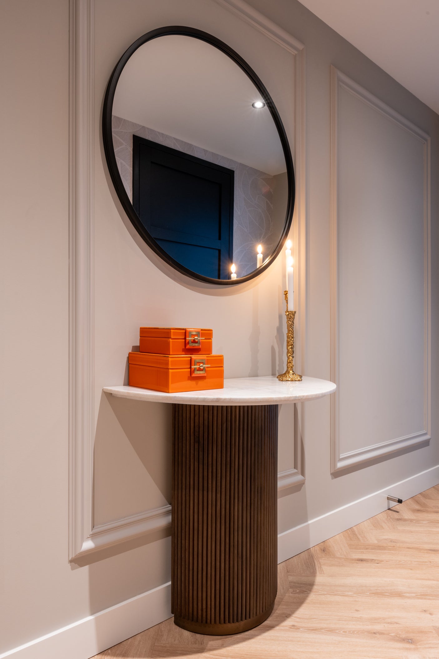 Oppbevaringsboks Bodine oransje stor Richmond Interiors Oppbevaring