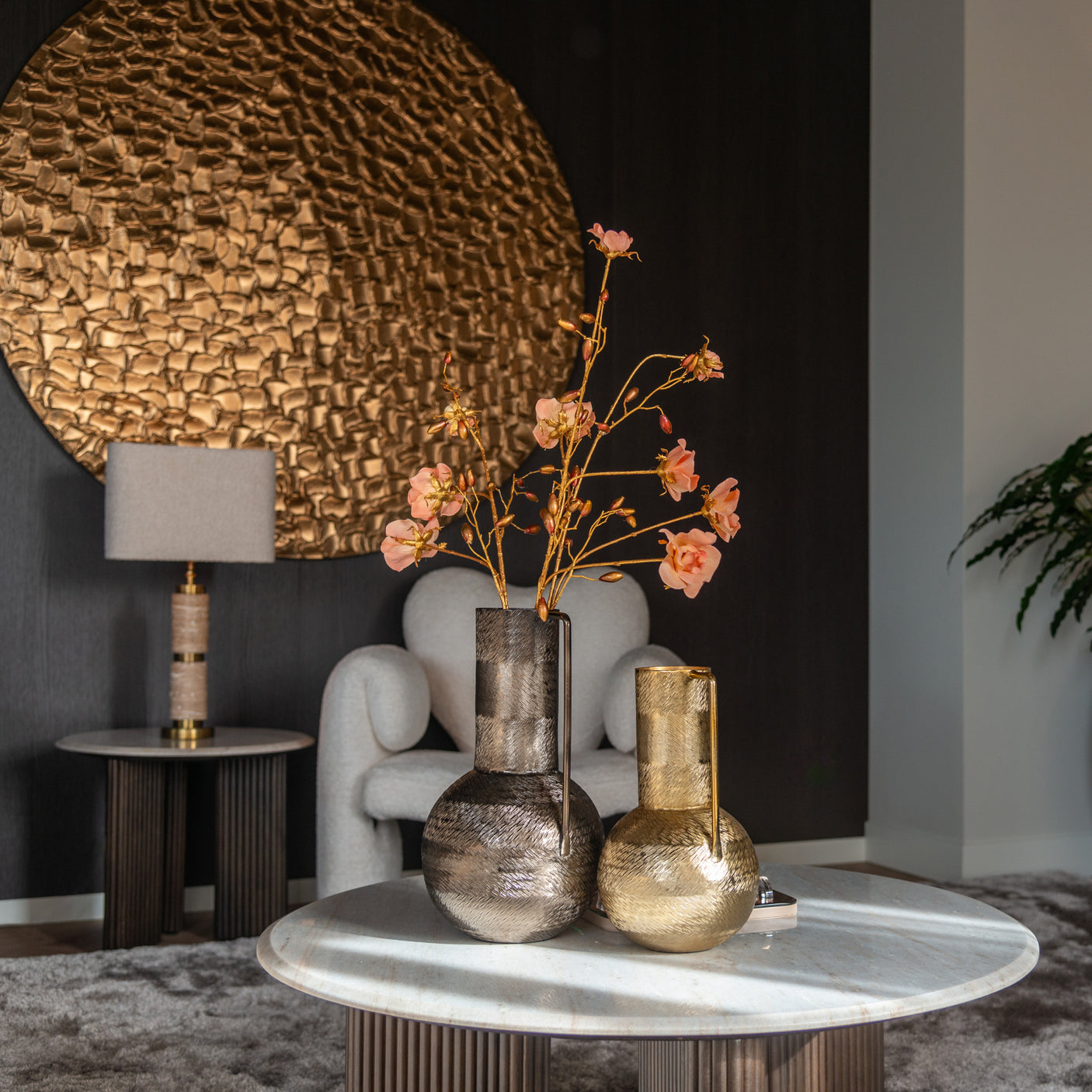 Vase Leia gull liten Richmond Interiors Vase