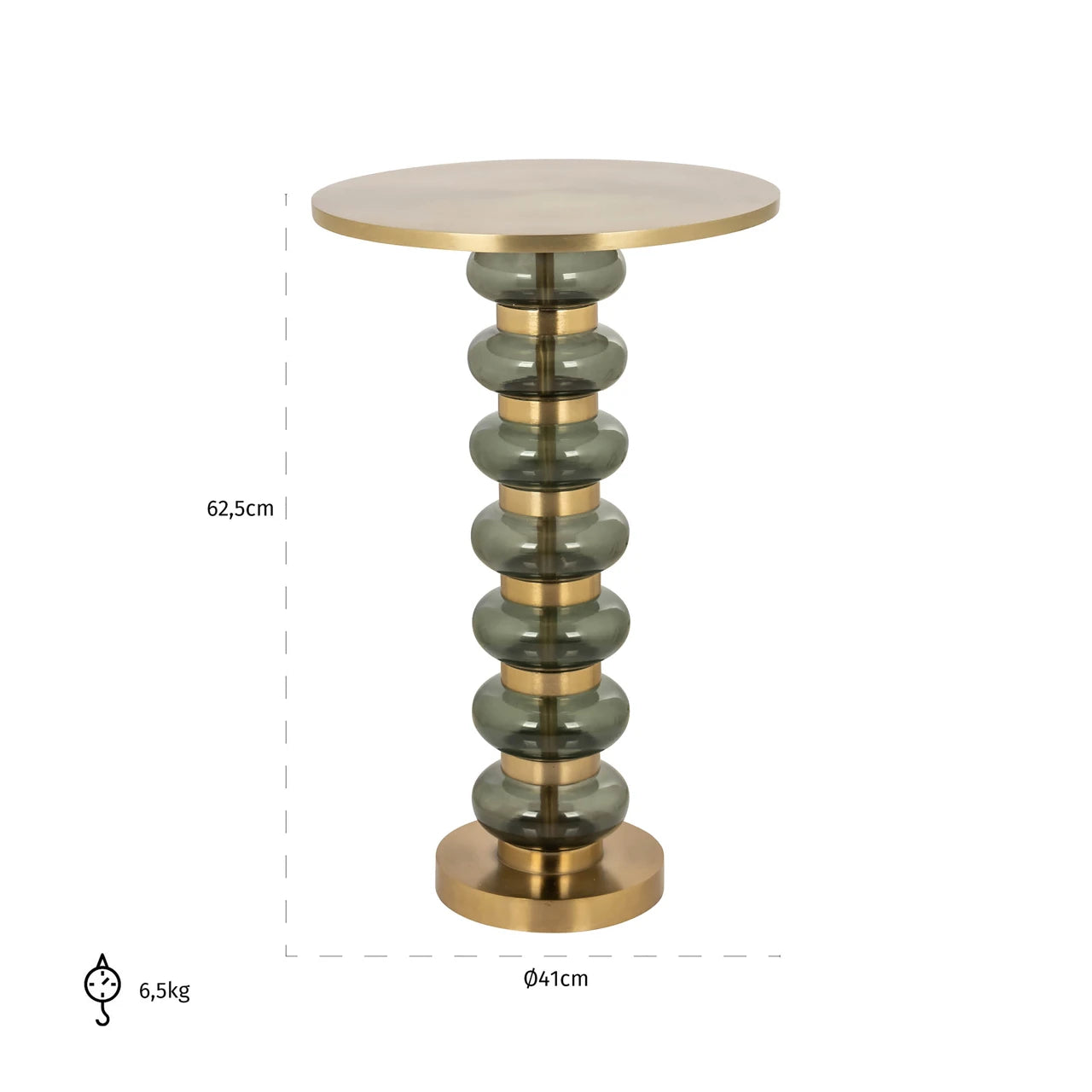 Endebord Bowiene grønn Richmond Interiors Sidebord