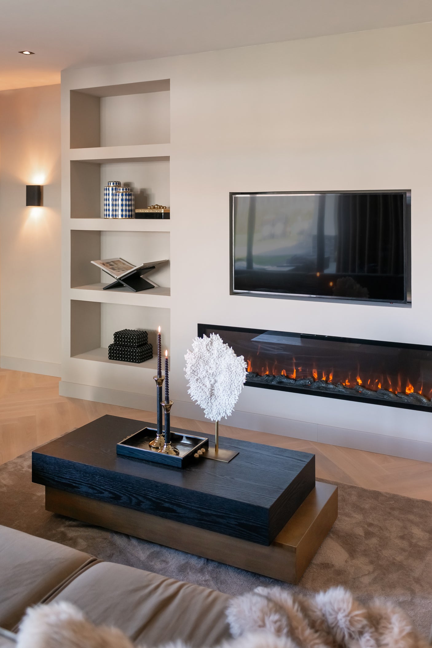 Brett Liv svart/gull Richmond Interiors Serveringsbrett
