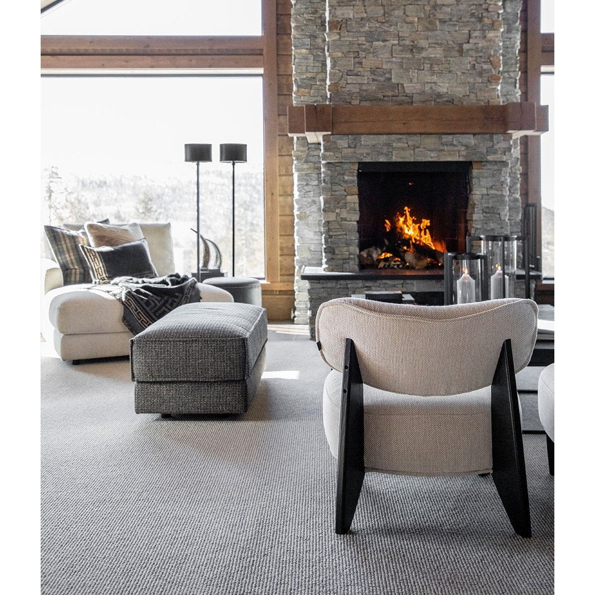 CADIZ Artwood Lenestol