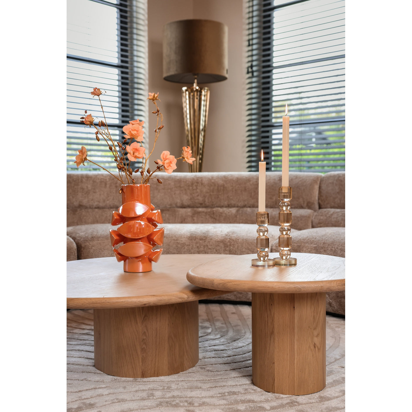 Lysestake Meral brun liten Richmond Interiors Lysestake