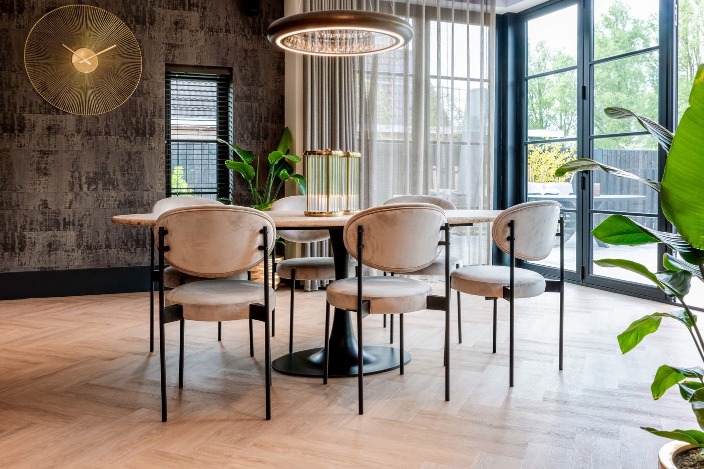 Spisebord Hampton svart oval 230 Richmond Interiors Spisebord