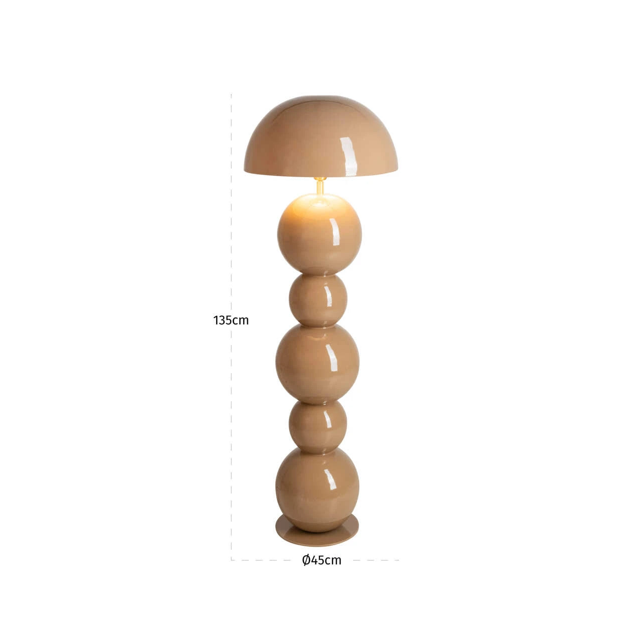 Gulvlampe Hasden mocha mousse Richmond Interiors Gulvlampe