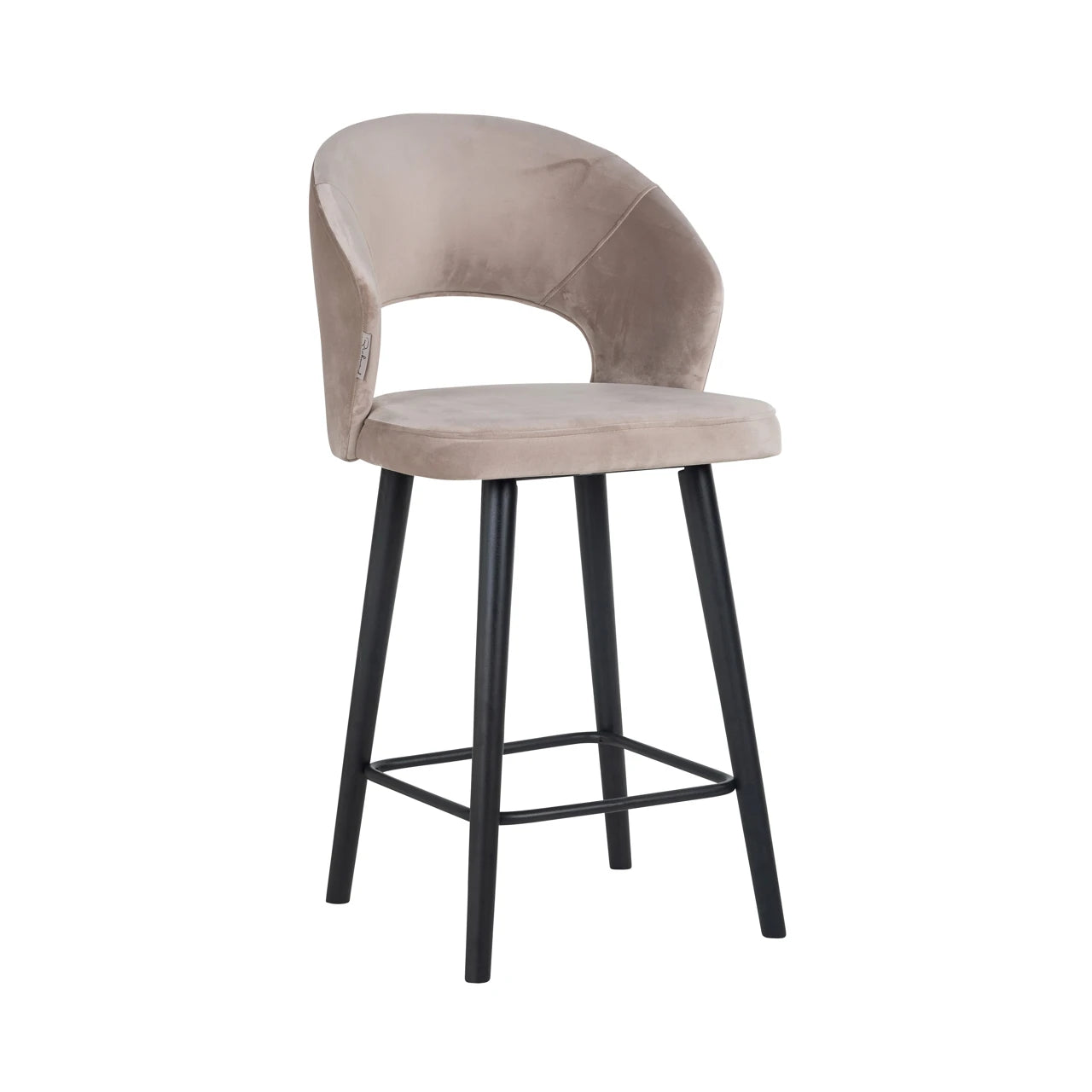 krakk Savoy i khakifarget fløyel Richmond Interiors Barstol