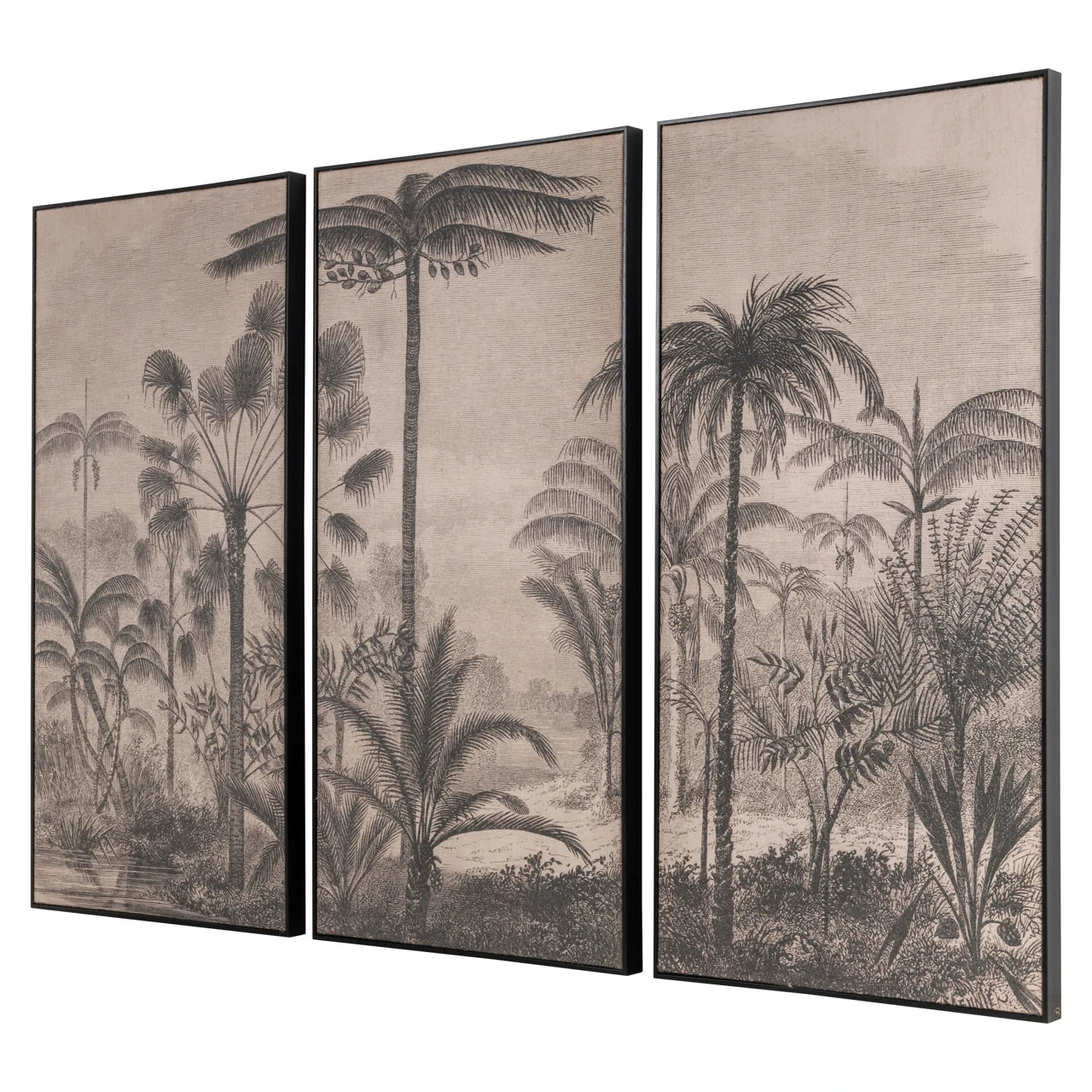 Veggkunst Rhapsody brun sett med 3 Richmond Interiors Bilde
