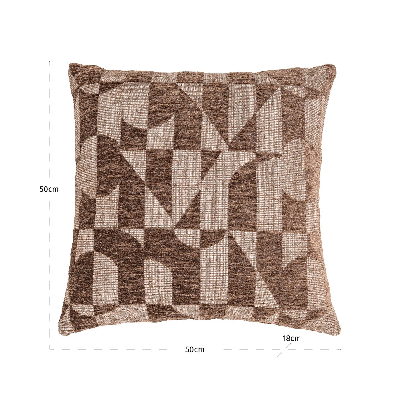 Pute Aria brun geometrisk Richmond Interiors Pute
