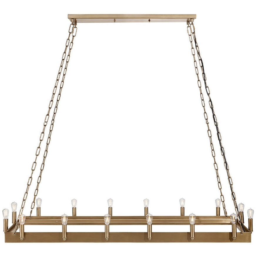 CROWN Old brass Artwood Taklampe