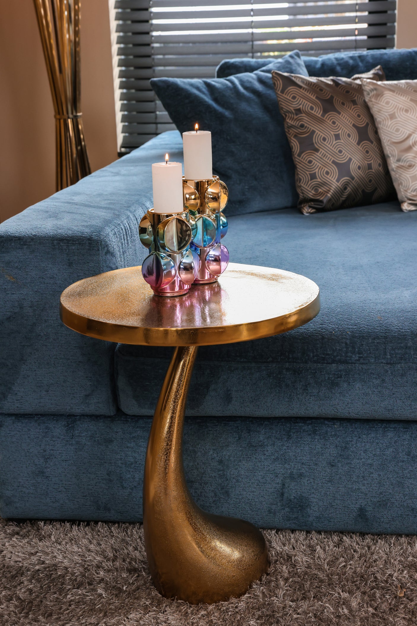 Endebord Dolphin gull Richmond Interiors Sidebord