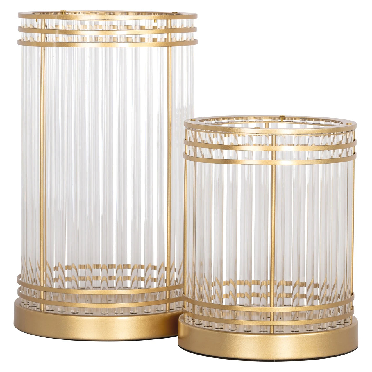 Orkanlampe Dyara gull stor Richmond Interiors Lanterne og lysglass