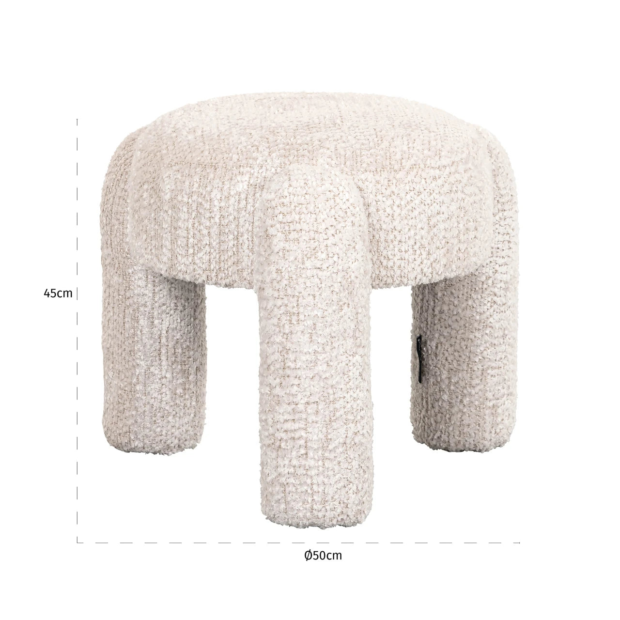 Puff og fotskammel Holly nydelig krem Richmond Interiors Pall