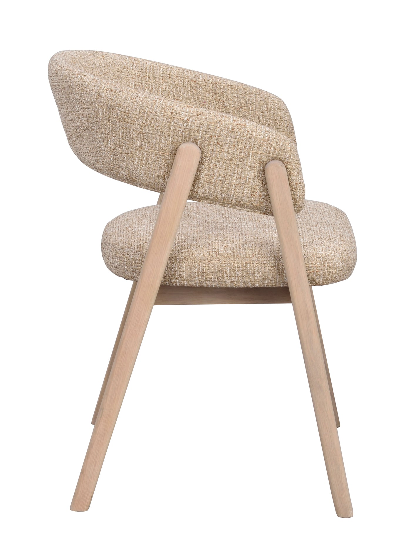 Barnaby lenestol mørk beige/whitewash Rowico Lenestol