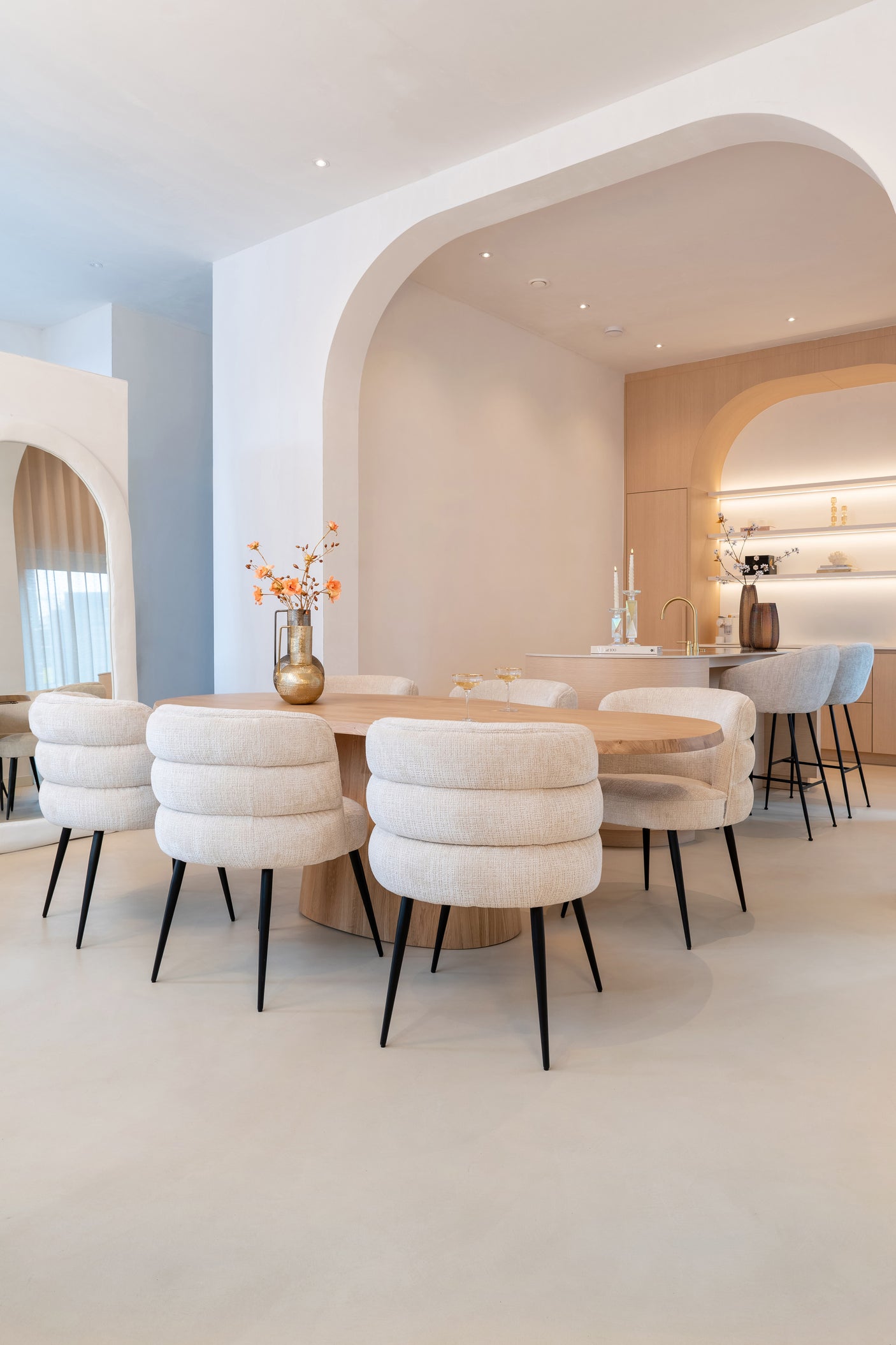 Spisestuestol Stella niagara beige Richmond Interiors Spisestol