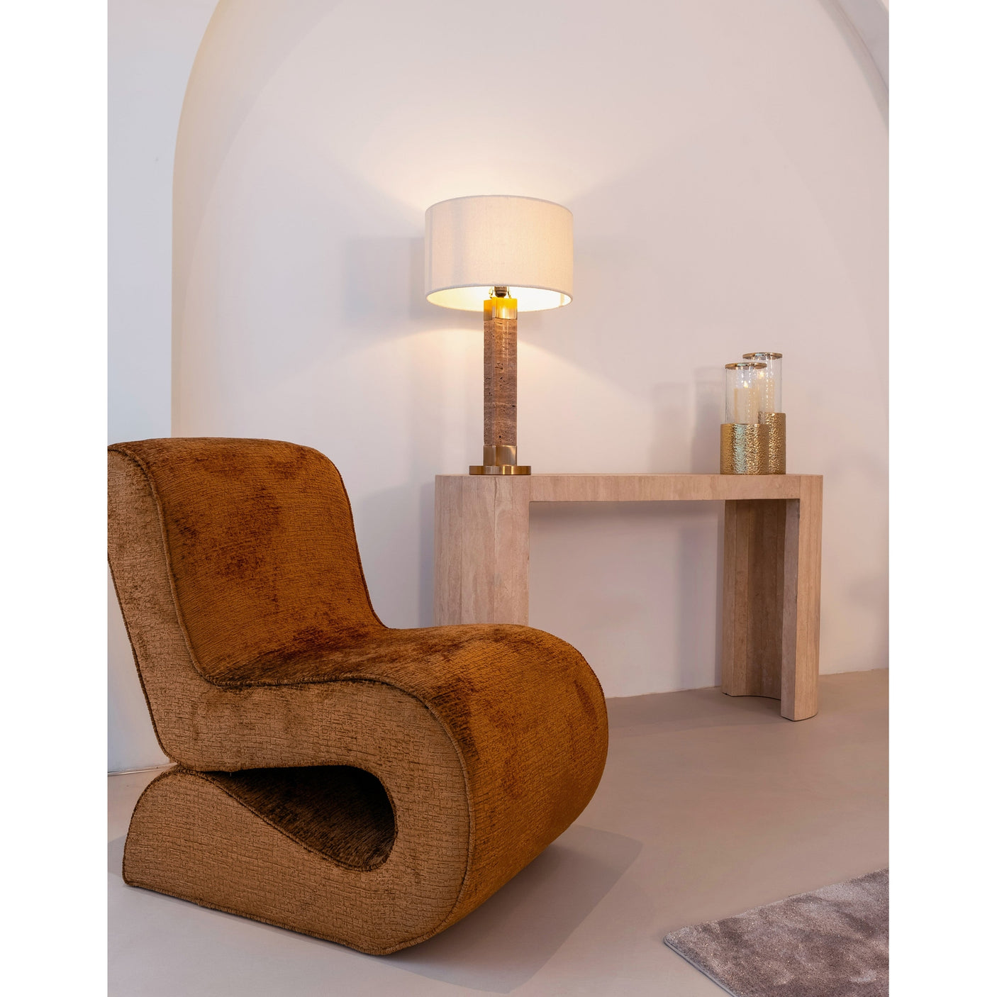 Lounge chair Frankie cognac fusion Richmond Interiors Lenestol