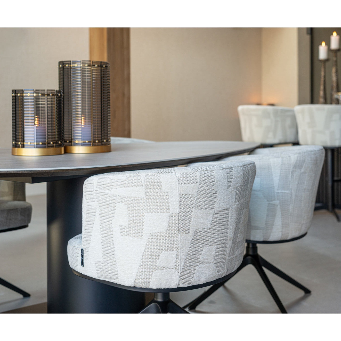 Orkanlampe Daylin røyk liten Richmond Interiors Lanterne og lysglass