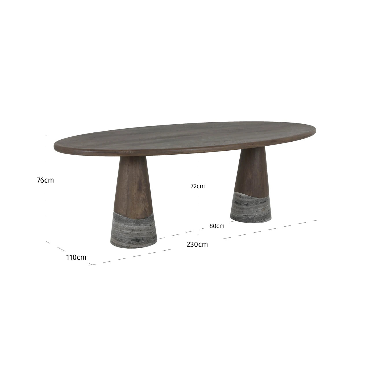 Spisebord Harper Smoked charchoal Richmond Interiors Spisebord