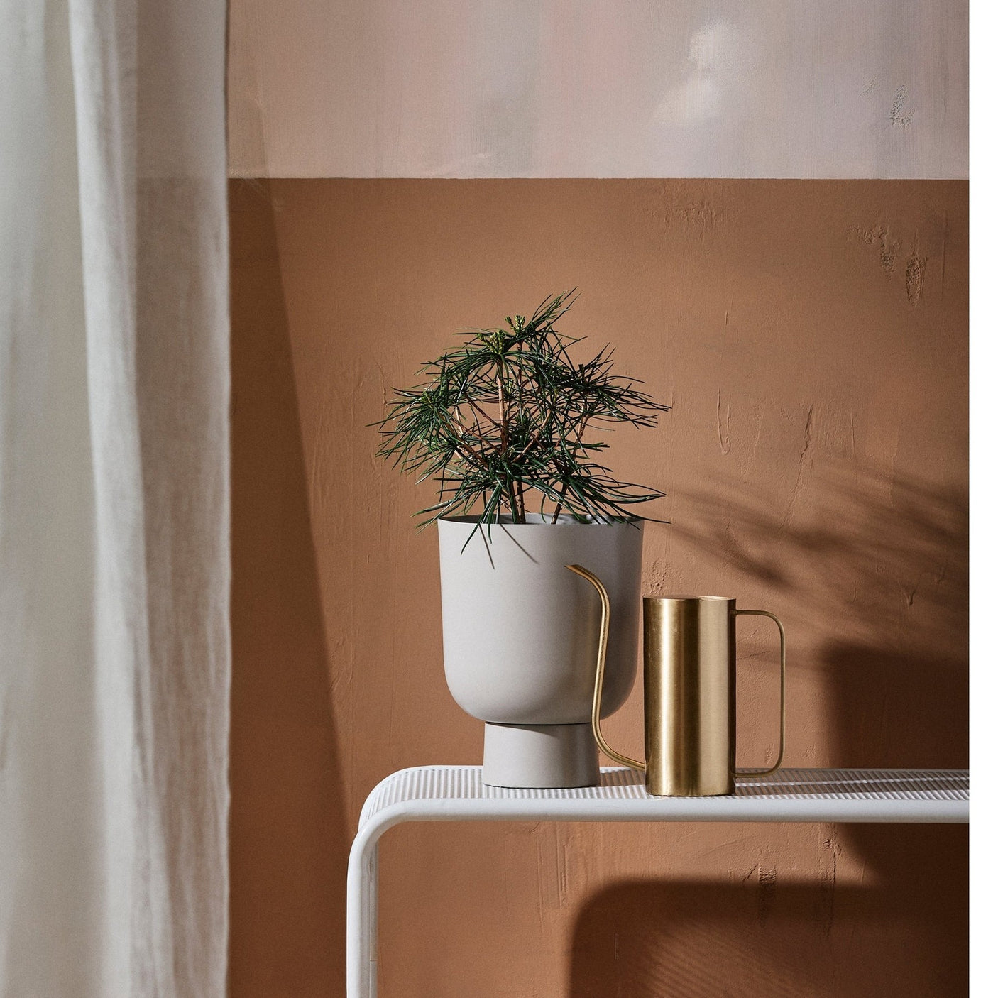 GALOA urtepotter, s - beige Nordal INDOOR POT