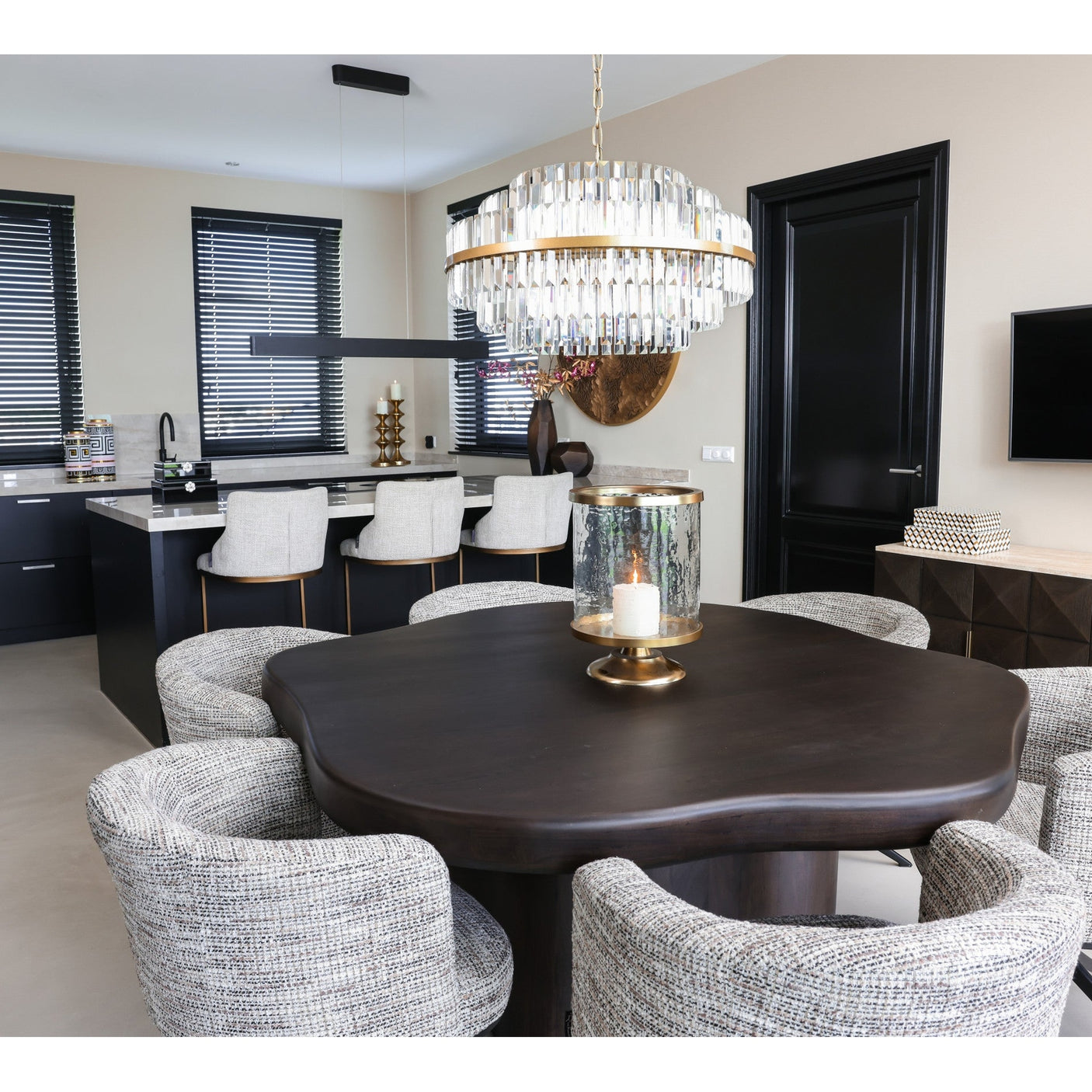 Orkanlys Jaysin gull Richmond Interiors Lanterne og lysglass