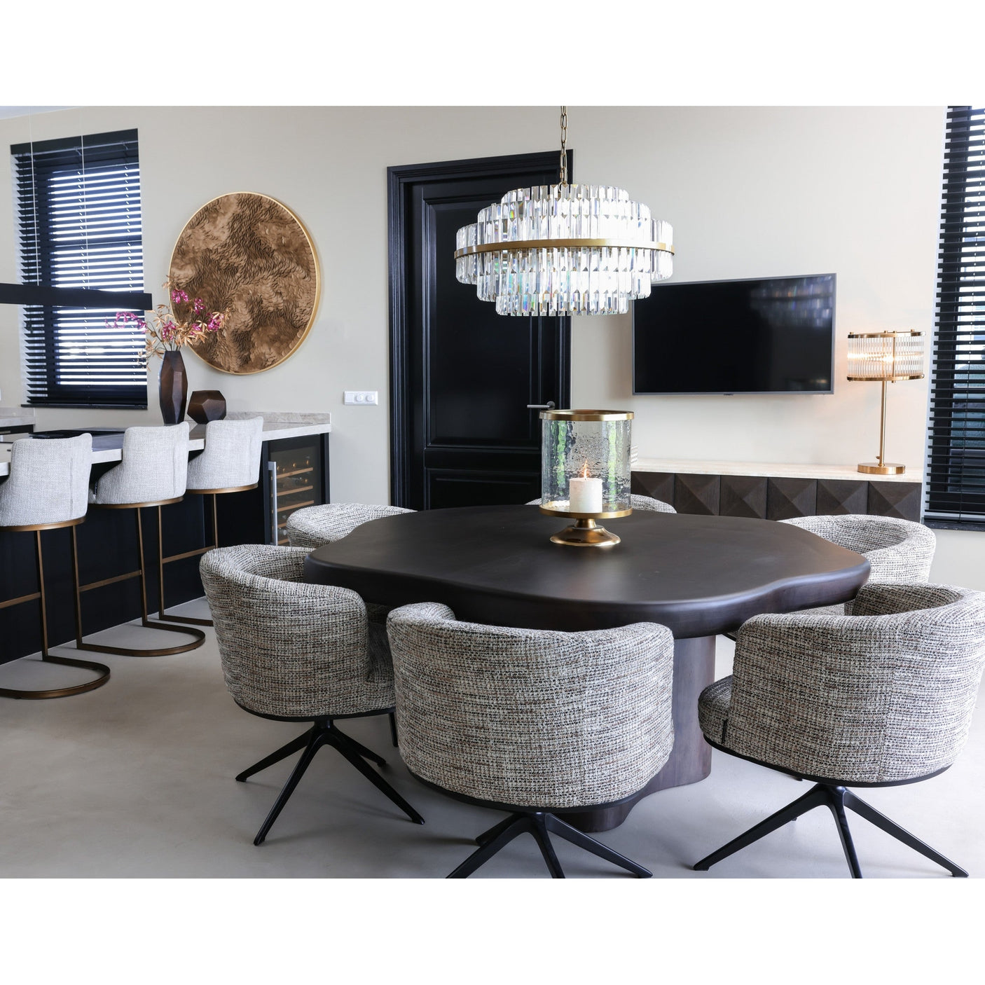Orkanlys Jaysin gull Richmond Interiors Lanterne og lysglass