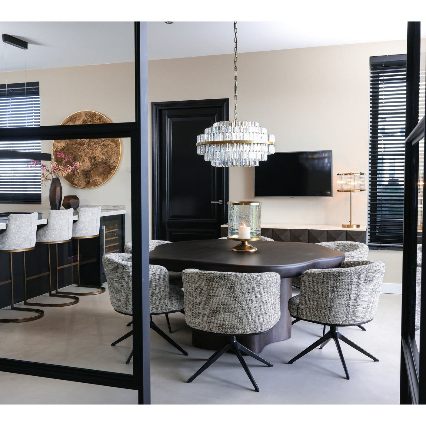 Orkanlys Jaysin gull Richmond Interiors Lanterne og lysglass