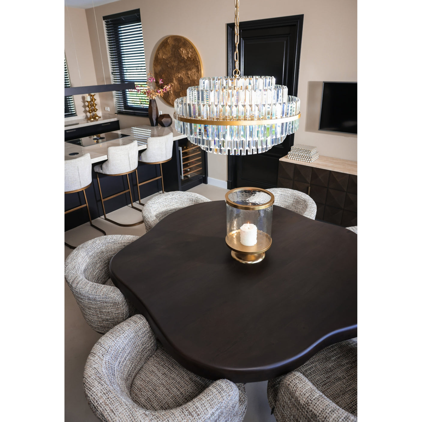 Orkanlys Jaysin gull Richmond Interiors Lanterne og lysglass