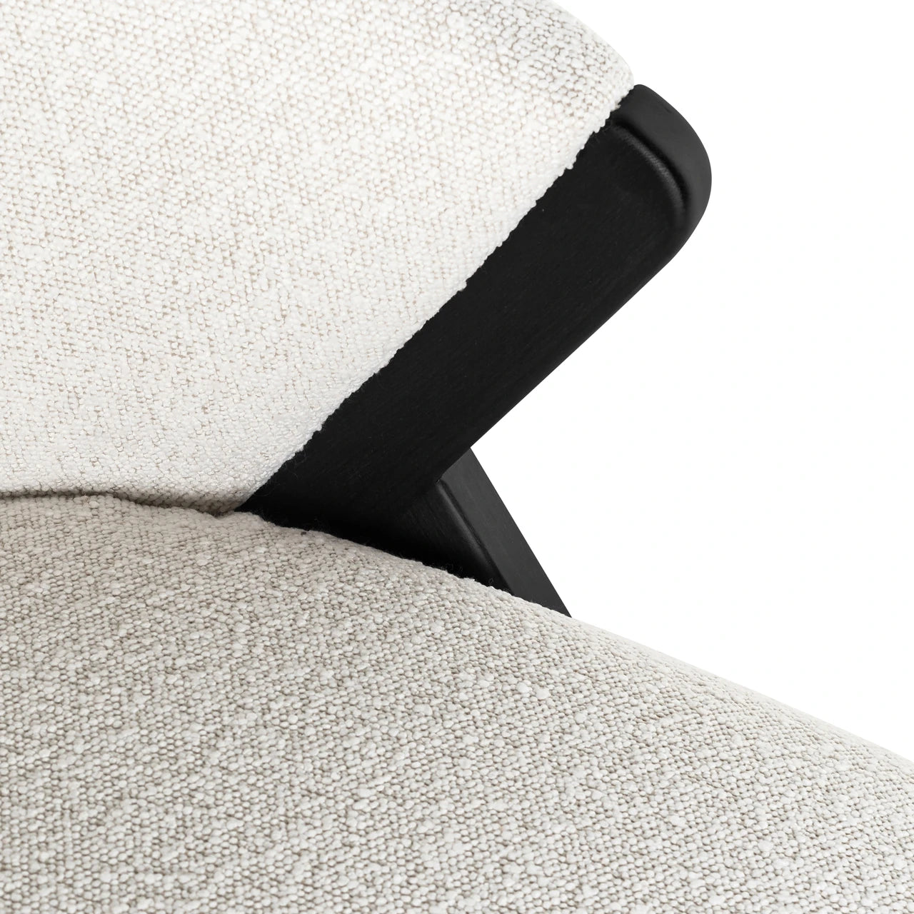 Lounge chair Mia hvit bouclé Richmond Interiors Lenestol