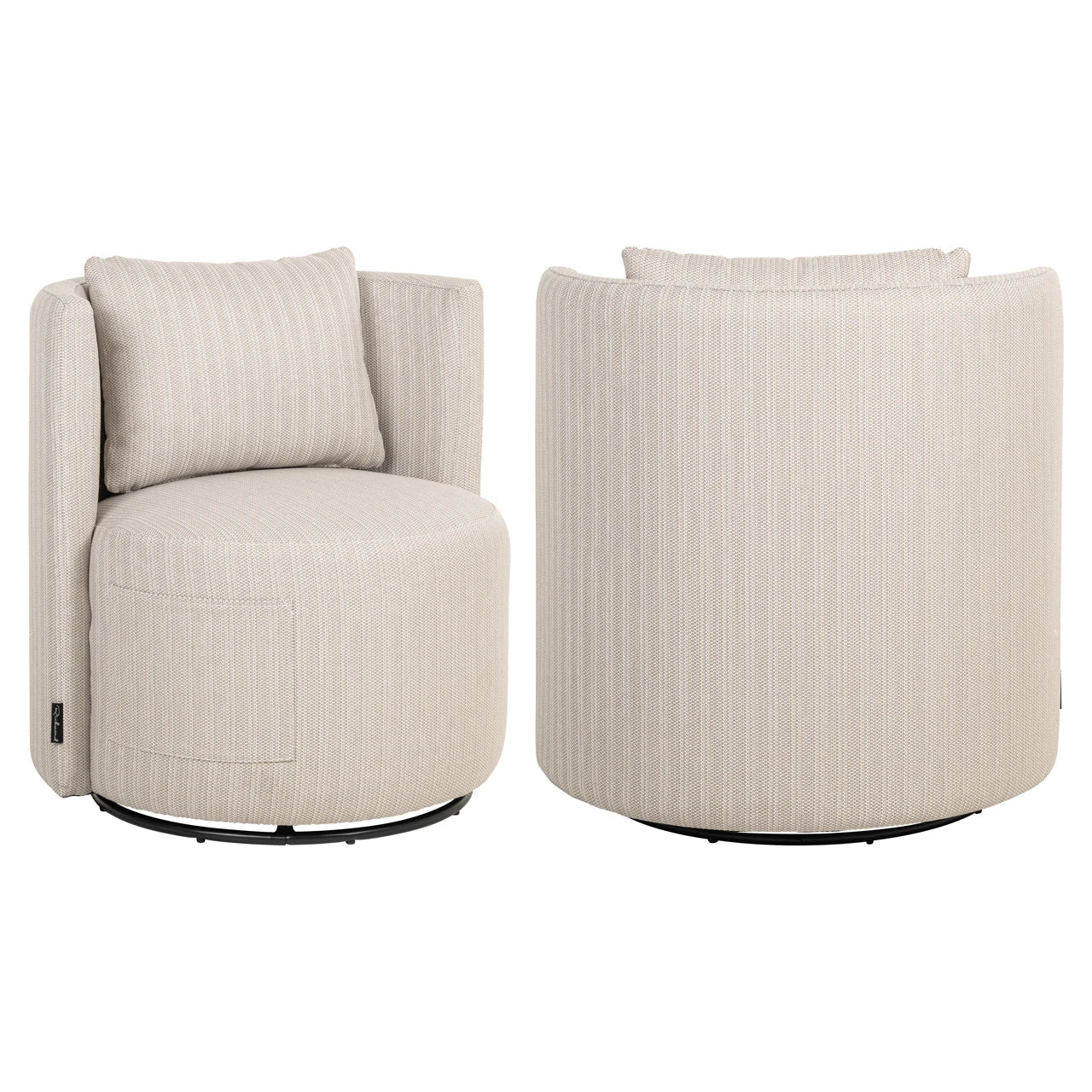 Utendørs spise stol Marlin beige svingbar Richmond Interiors Spisestol