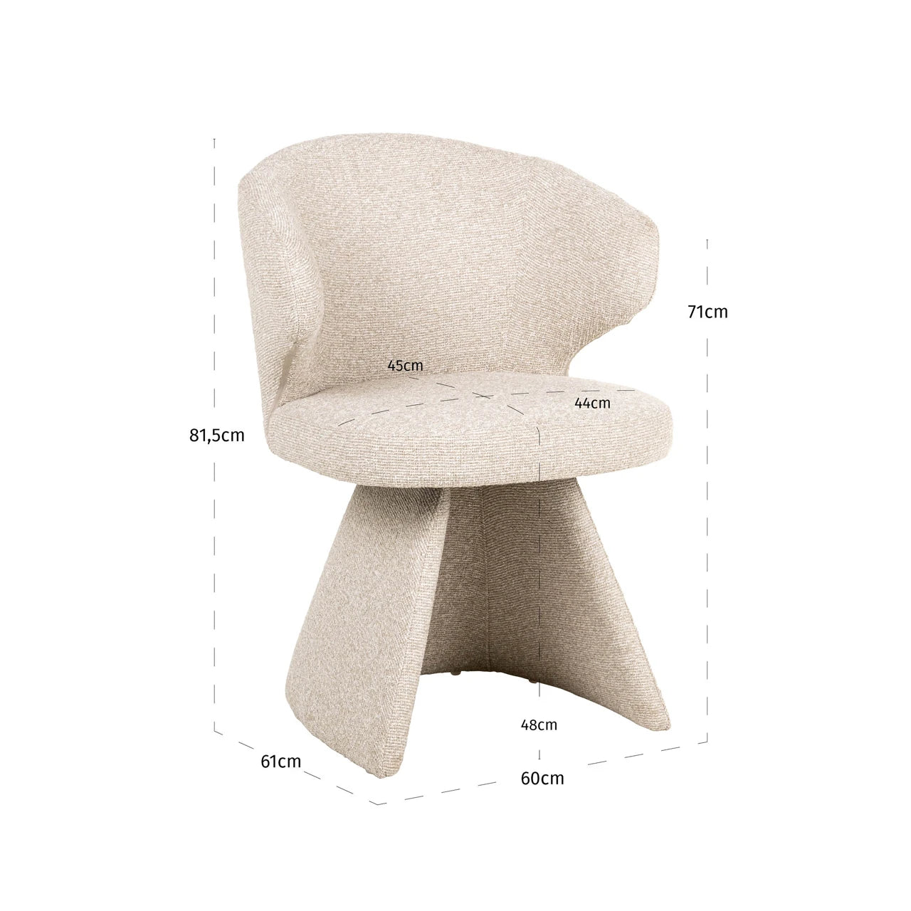 Spisestol Zenith biscotti Richmond Interiors Spisestol